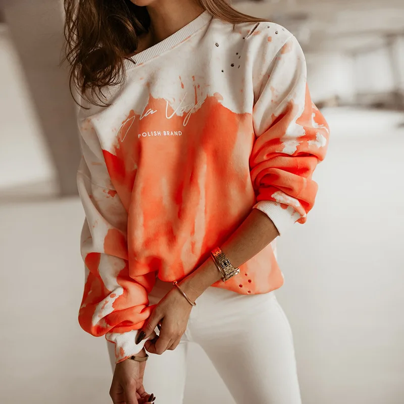 Spring and Autumn 2024 Women's Hoodie Color Blocking Print Long Sleeved Round Neck T-shirt Casual Fashion New Top Basic Style
Spring and Autumn 2024 Women's Hoodie Color Blocking Print Long Sleeved Round Neck T-shirt Casual Fashion New Top Basic Style