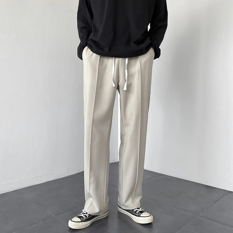 Men's Straight Leg Floor-Length Pants Autumn Season Drapey Wide Leg Casual Pants Versatile Loose Fit Long Trousers
Men's Straight Leg Floor-Length Pants Autumn Season Drapey Wide Leg Casual Pants Versatile Loose Fit Long Trousers