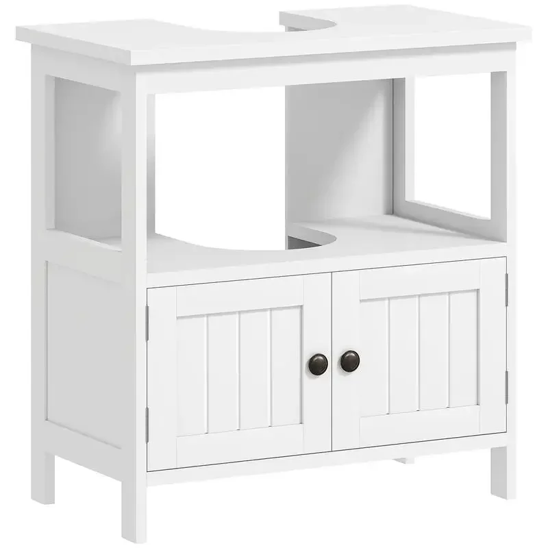 kleankin Pedestal Sink Storage Cabinet, Bathroom Under Sink Cabinet with 2 Doors and Open Shelf, Bathroom Vanity, White
kleankin Pedestal Sink Storage Cabinet, Bathroom Under Sink Cabinet with 2 Doors and Open Shelf, Bathroom Vanity, White