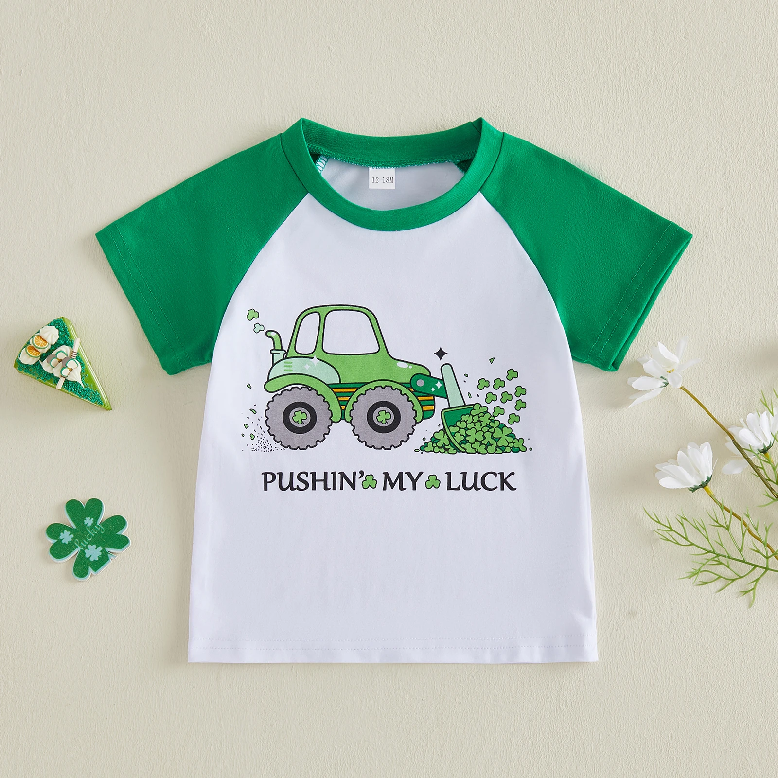 Adorable Infant Girl St Patrick s Day Green Clover Lucky Charm Long Sleeve Bodysuit with Ruffle Trim
Adorable Infant Girl St Patrick s Day Green Clover Lucky Charm Long Sleeve Bodysuit with Ruffle Trim