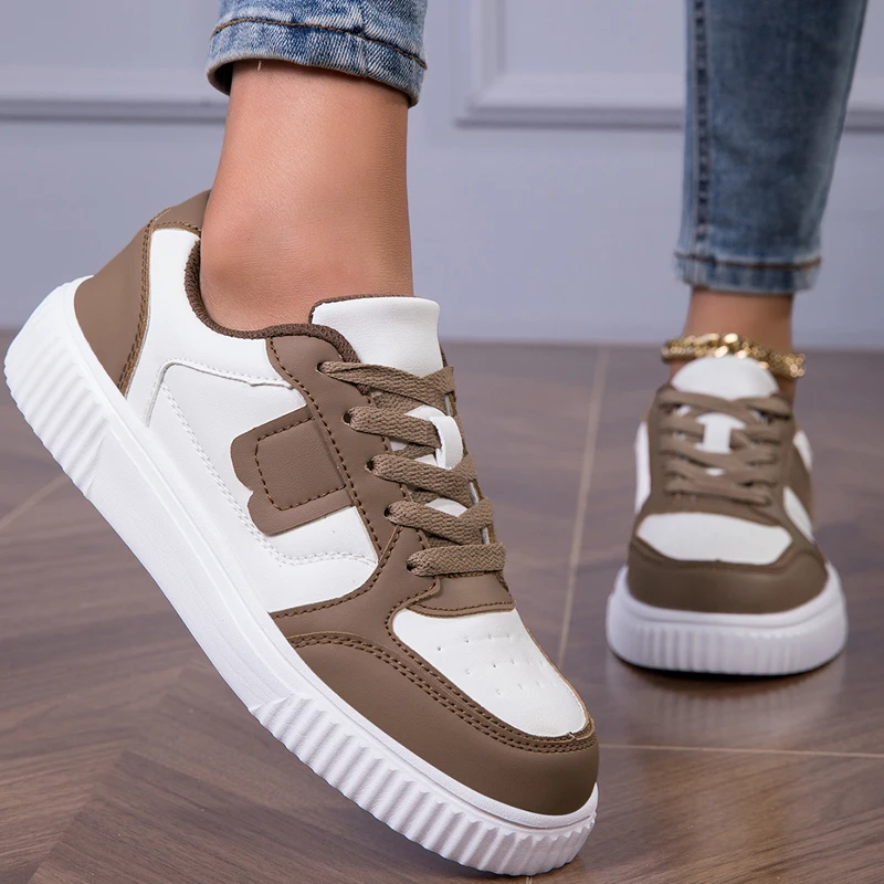YRZL Women Comfortable Breathable Running Shoes Female PU Leather Athletic Walking Sneakers Non Slip Thick Sole Platform Shoes
YRZL Women Comfortable Breathable Running Shoes Female PU Leather Athletic Walking Sneakers Non Slip Thick Sole Platform Shoes