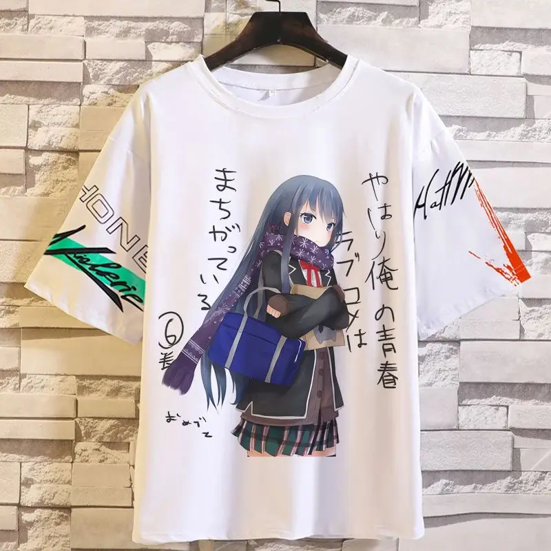 Anime Game My Youth Romantic Comedy SNAFU Merchandise Short Sleeve T-Shirt Yukino Summer Clothes For Men And Women
Anime Game My Youth Romantic Comedy SNAFU Merchandise Short Sleeve T-Shirt Yukino Summer Clothes For Men And Women