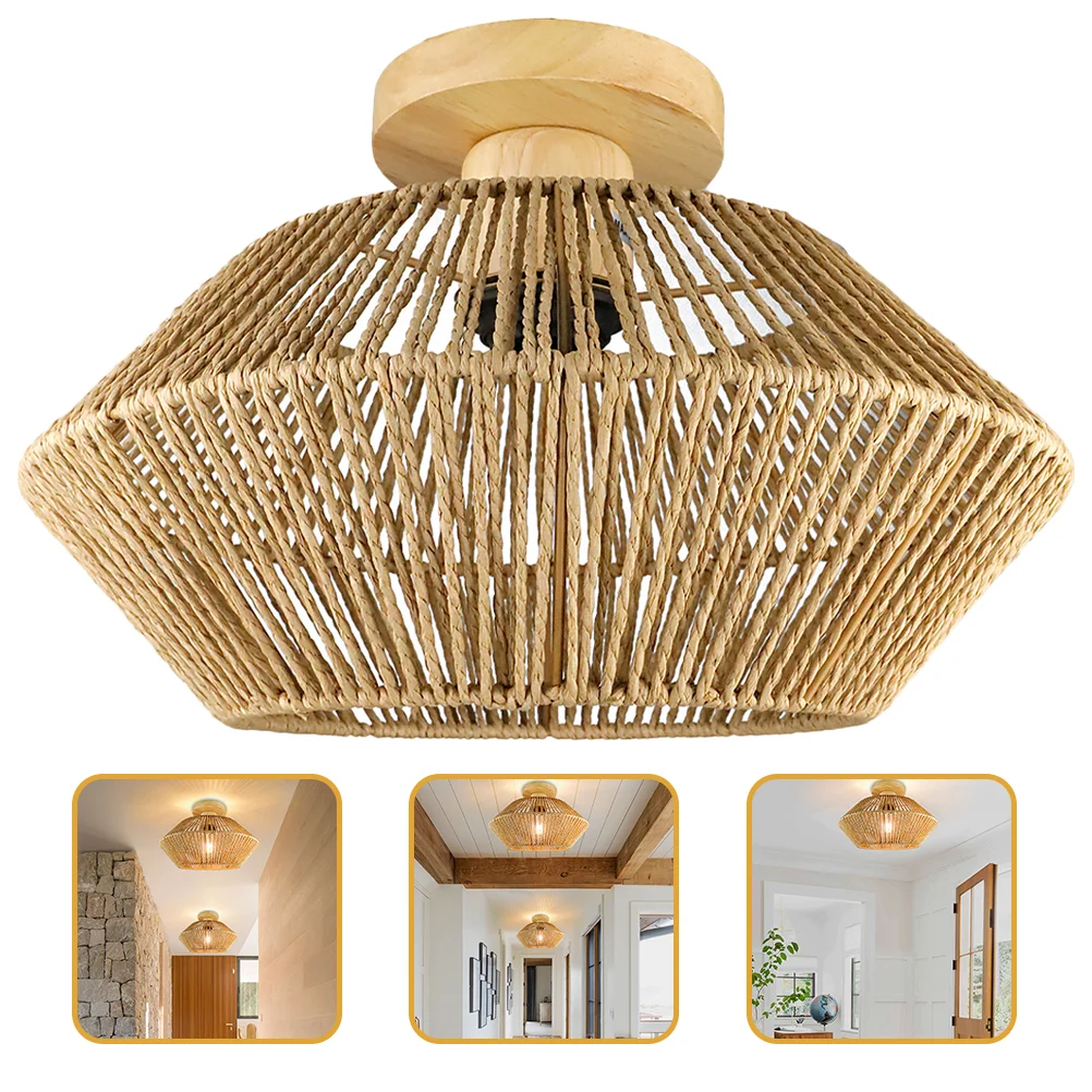 Rechargeable Light Bulb Rustic Fixtures Modern Style Ceiling Lamp Vintage The Yellow Wallpaper Wooden Flush Mount
Rechargeable Light Bulb Rustic Fixtures Modern Style Ceiling Lamp Vintage The Yellow Wallpaper Wooden Flush Mount
