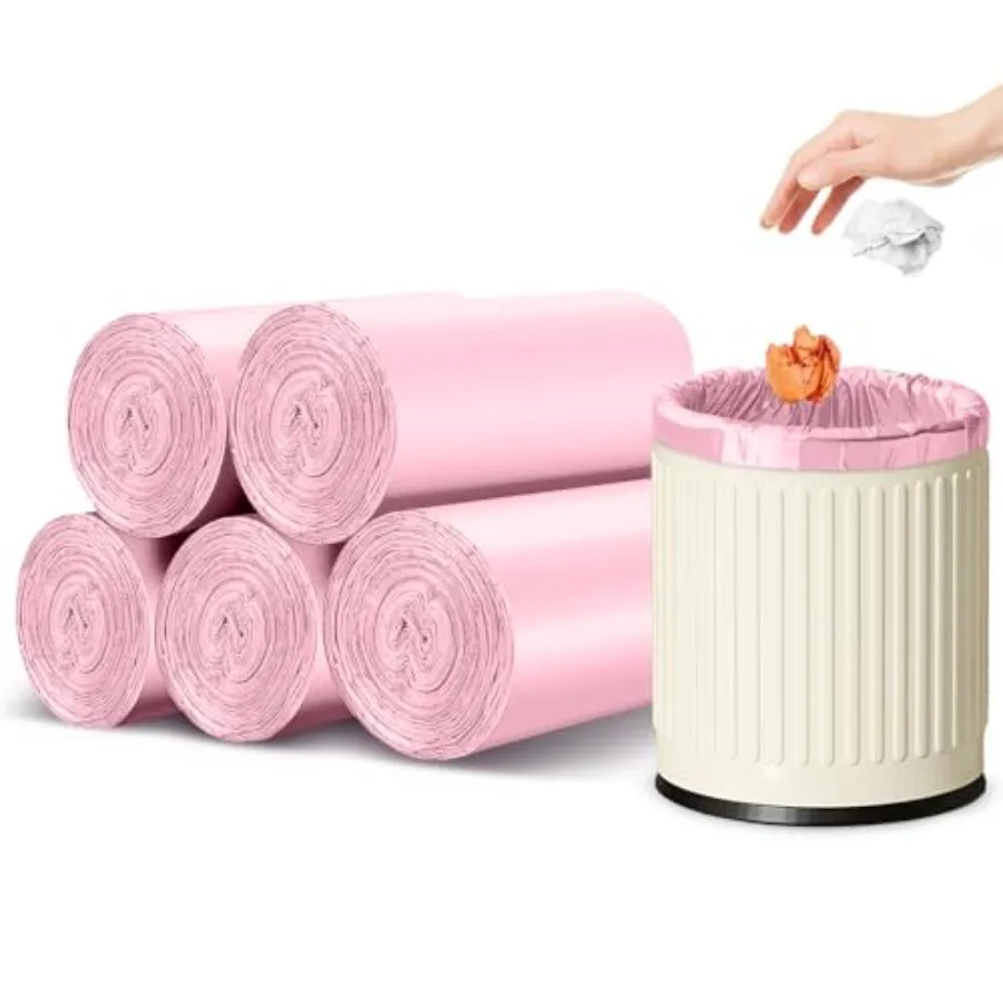 5 Rolls Small Trash Garbage Bags, 2.6 Gallon Strengthen Trash Bags, Durable Plastic Bags for Kitchen Office Home Bedroom Garden
5 Rolls Small Trash Garbage Bags, 2.6 Gallon Strengthen Trash Bags, Durable Plastic Bags for Kitchen Office Home Bedroom Garden