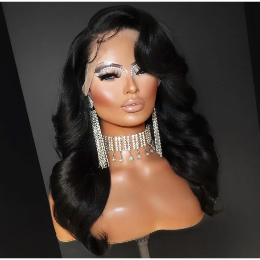 26” Long Black Body Wave Wig for Women 180 Density Lace Front Heat Resistant Synthetic Glueless Preplucked Daily
26” Long Black Body Wave Wig for Women 180 Density Lace Front Heat Resistant Synthetic Glueless Preplucked Daily