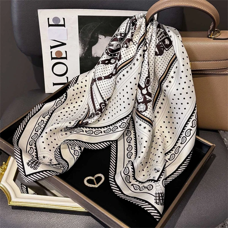 14mm 100% Twill Silk Square Scarf for Women 65cm Neck Tie Neckerchief Double side Female Foulard Headband Hijab Shawl Bandana
14mm 100% Twill Silk Square Scarf for Women 65cm Neck Tie Neckerchief Double side Female Foulard Headband Hijab Shawl Bandana