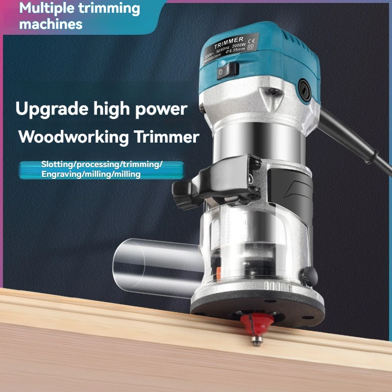 2000W Router Wood Electric Trimmer Woodworking Milling Machine Hand Trimmers Wood Edge Router 40000RPM Home DIY Tools
2000W Router Wood Electric Trimmer Woodworking Milling Machine Hand Trimmers Wood Edge Router 40000RPM Home DIY Tools