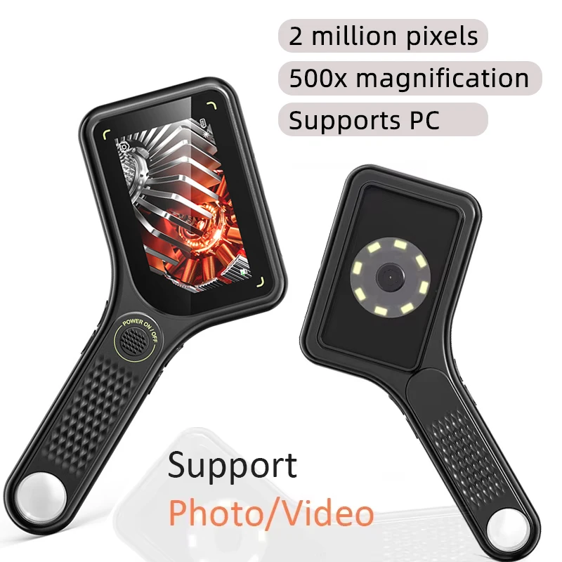 Портативный цифровой USB-микроскоп с 3,0-дюймовым цветным IPS-экраном, автофокусом, видеозаписью, 500-кратным увеличением, 2 МП, для ремонта электроники, печатных плат, часов
Портативный цифровой USB-микроскоп с 3,0-дюймовым цветным IPS-экраном, автофокусом, видеозаписью, 500-кратным увеличением, 2 МП, для ремонта электроники, печатных плат, часов