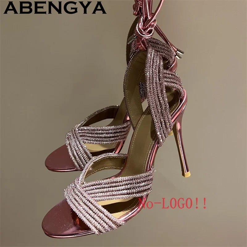 Ankle Strap Open Toe Crystal Thin High Heels Shoes Women 2025 Summer Sexy Gladiator Sandals High Quality Dress Party Shoes Mujer
Ankle Strap Open Toe Crystal Thin High Heels Shoes Women 2025 Summer Sexy Gladiator Sandals High Quality Dress Party Shoes Mujer