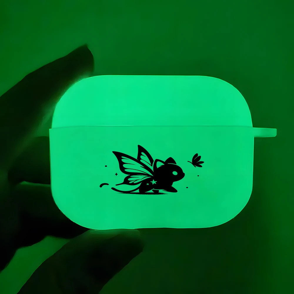 Cool Black Cat Night Light Luminous Silicone Earbuds Case for AirPods 4/3/2/1 Earphone Case for AirPods Pro3/Pro2/Pro Soft Cover
Cool Black Cat Night Light Luminous Silicone Earbuds Case for AirPods 4/3/2/1 Earphone Case for AirPods Pro3/Pro2/Pro Soft Cover