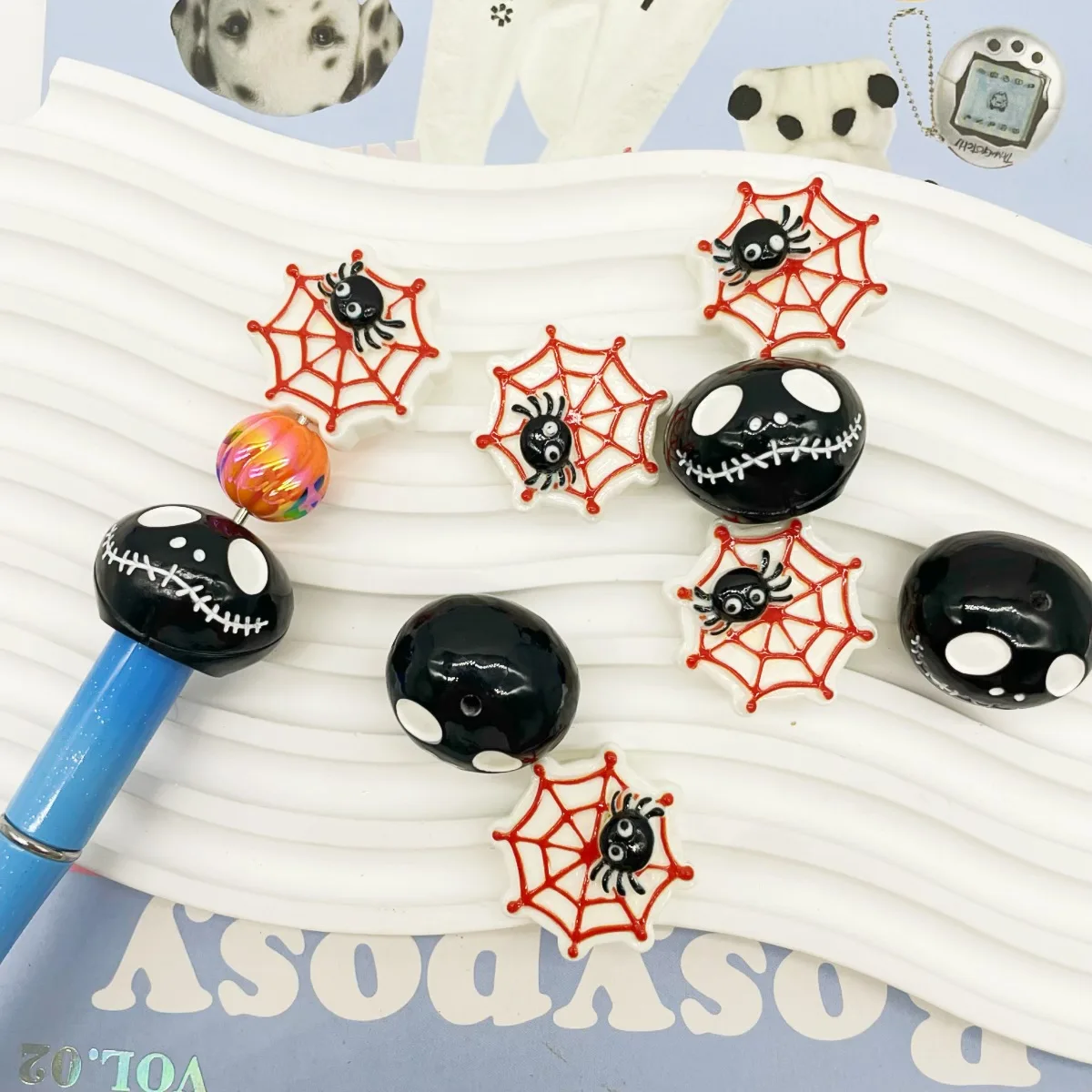 50pc European and American Multi-color Resin Halloween Elements Perforated Bracelet Beads on Top and Bottom UNISEX DIY Beads
50pc European and American Multi-color Resin Halloween Elements Perforated Bracelet Beads on Top and Bottom UNISEX DIY Beads