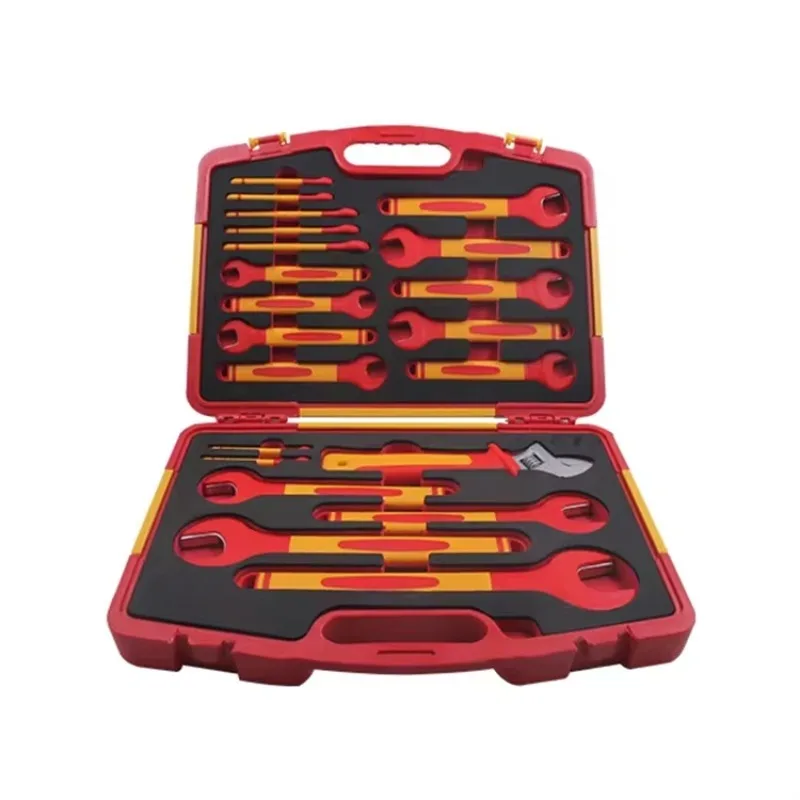 Reliable Factory Selling 1000v Vde Hand Tools Insulated 21PCS Wrench Set for Electric Working
Reliable Factory Selling 1000v Vde Hand Tools Insulated 21PCS Wrench Set for Electric Working