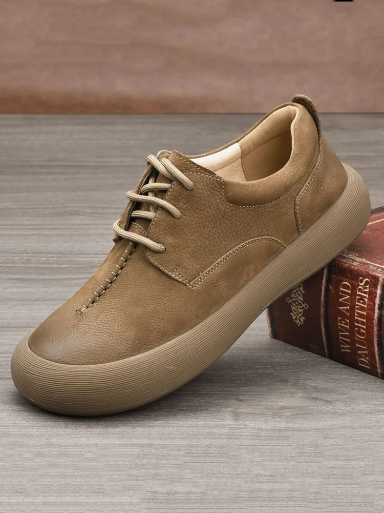 Кожаные лоферы ручной работы в винтажном стиле, мягкие, с матовой поверхностью, осенняя коллекция, повседневные кожаные туфли
Кожаные лоферы ручной работы в винтажном стиле, мягкие, с матовой поверхностью, осенняя коллекция, повседневные кожаные туфли