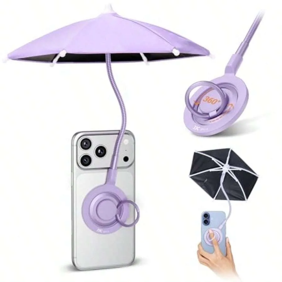 UPF 45+ Magnetic Phone Umbrella With Black Anti-UV CoatingMini Tanning Phone Sun Shade Shield For Magsafe 17 16 15 Pro Max Andr
UPF 45+ Magnetic Phone Umbrella With Black Anti-UV CoatingMini Tanning Phone Sun Shade Shield For Magsafe 17 16 15 Pro Max Andr