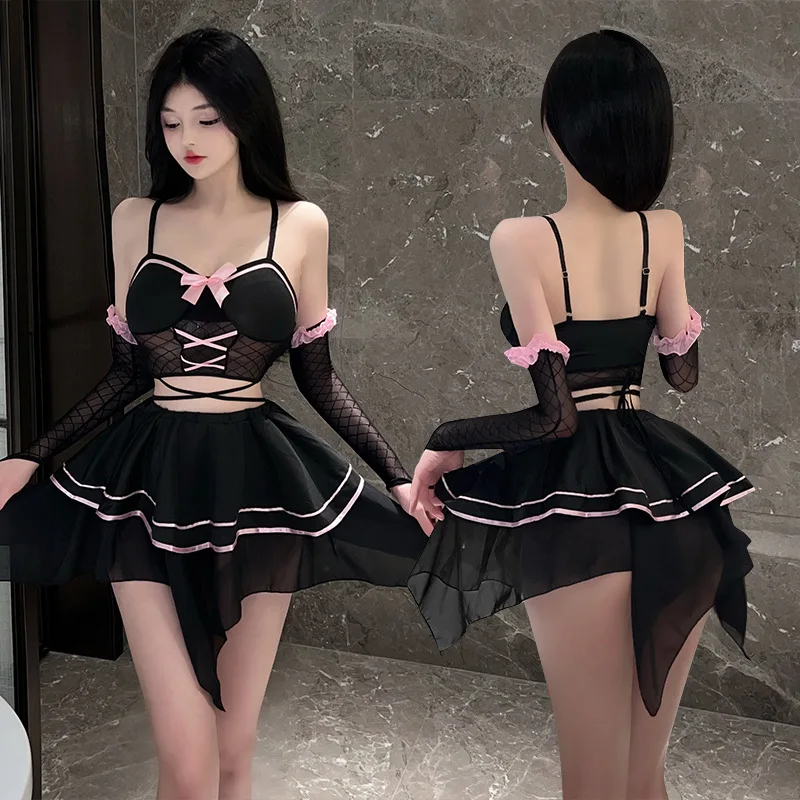Gothic Lolita Dress Women Japanese Sweet Bow High Waiat Pleated Mini Dresses Cosplay Princess Party Dress Kawaii JUPAOPAO
Gothic Lolita Dress Women Japanese Sweet Bow High Waiat Pleated Mini Dresses Cosplay Princess Party Dress Kawaii JUPAOPAO