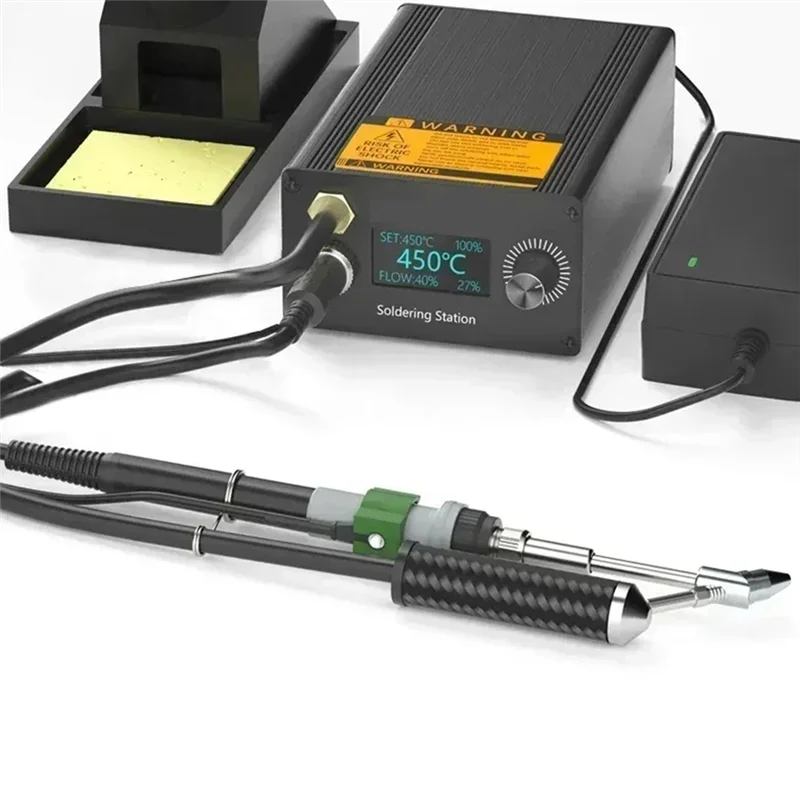 ABBO-T12A Hot Air Rework Station Soldering Desoldering Gun Intelligent Soldering Pen STM32
ABBO-T12A Hot Air Rework Station Soldering Desoldering Gun Intelligent Soldering Pen STM32