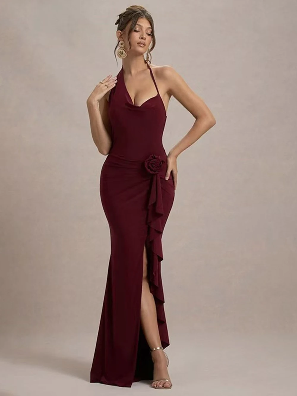 Сексуальные нишевые вечерние платья с нерегулярным висячим вырезом и трехмерным цветком, облегающие вечерние платья с разрезом в европейском и американском стиле
Сексуальные нишевые вечерние платья с нерегулярным висячим вырезом и трехмерным цветком, облегающие вечерние платья с разрезом в европейском и американском стиле