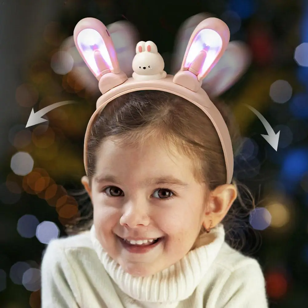 Kids Electric Flashing Bunny Ears Headband LED Light Up Hair Clip With Auto Swing Cute Cartoon Headwear For Girls
Kids Electric Flashing Bunny Ears Headband LED Light Up Hair Clip With Auto Swing Cute Cartoon Headwear For Girls