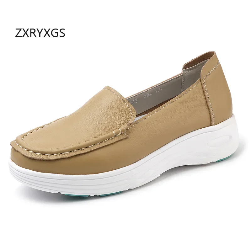 ZXRYXGS Top Cowhide Temperament Trend Shoes 2024 Autumn Women Genuine Leather Sneakers Casual Shoes Platform Wedges Large Size
ZXRYXGS Top Cowhide Temperament Trend Shoes 2024 Autumn Women Genuine Leather Sneakers Casual Shoes Platform Wedges Large Size