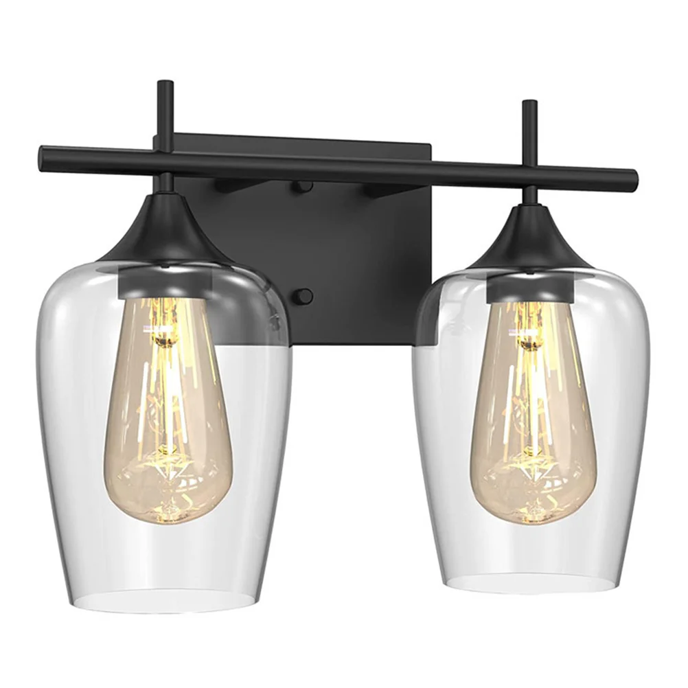 Vintage Industrial Lamp Clear Glass Bathroom Light Shade 2 Light Bathroom Mirror Vanity Lights Retro Home Decor
Vintage Industrial Lamp Clear Glass Bathroom Light Shade 2 Light Bathroom Mirror Vanity Lights Retro Home Decor
