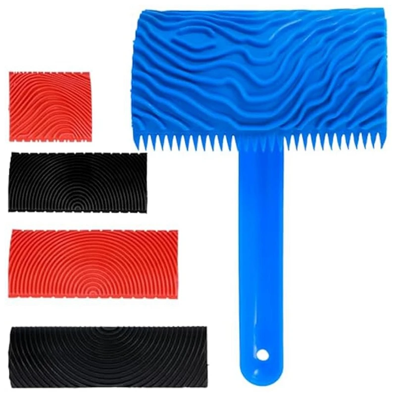 5Pcs Wood Graining Tool Rubber Wood Grain Roller Tool Reusable Grain Pattern Painting Tool For DIY Wall Floor
5Pcs Wood Graining Tool Rubber Wood Grain Roller Tool Reusable Grain Pattern Painting Tool For DIY Wall Floor