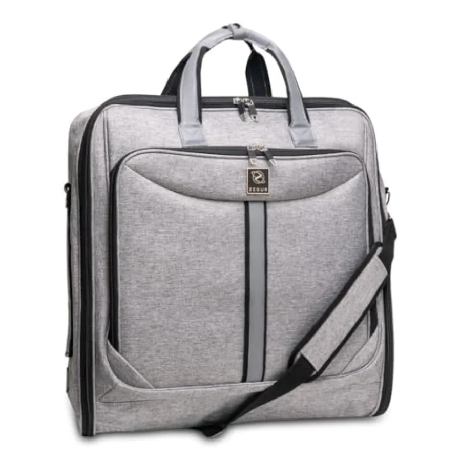 Premium Suit Garment Bag Carry On - Hangs 4 Suits - Travel and Business with Shoulder Strap and Laptop Compartment
Premium Suit Garment Bag Carry On - Hangs 4 Suits - Travel and Business with Shoulder Strap and Laptop Compartment