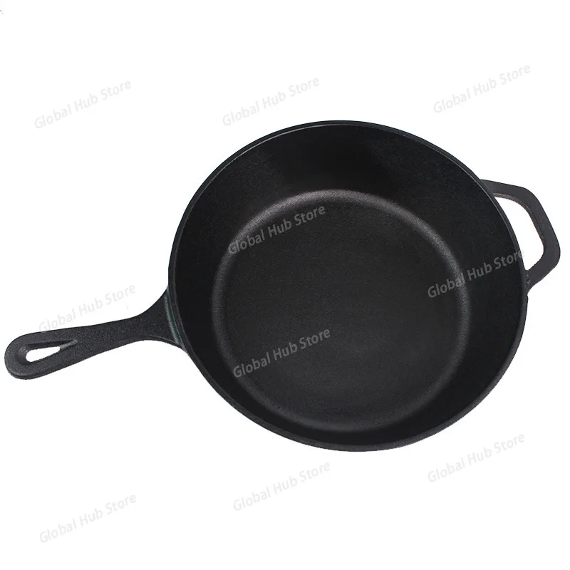 Sheng Jian Pan - Multi-Functional Thickened Cast Iron Non-Stick Frying Pan for Home Kitchen 26cm Cast Iron Dual-Use Pot
Sheng Jian Pan - Multi-Functional Thickened Cast Iron Non-Stick Frying Pan for Home Kitchen 26cm Cast Iron Dual-Use Pot