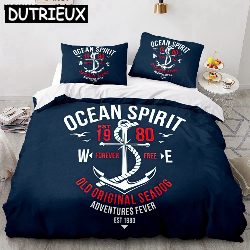 Ship Anchor Nautical 3D Duvet Cover Sea Pillowcases Quilt Cover Home Decor Gift Fashion Twin Queen King Polylester Bedding Set
Ship Anchor Nautical 3D Duvet Cover Sea Pillowcases Quilt Cover Home Decor Gift Fashion Twin Queen King Polylester Bedding Set