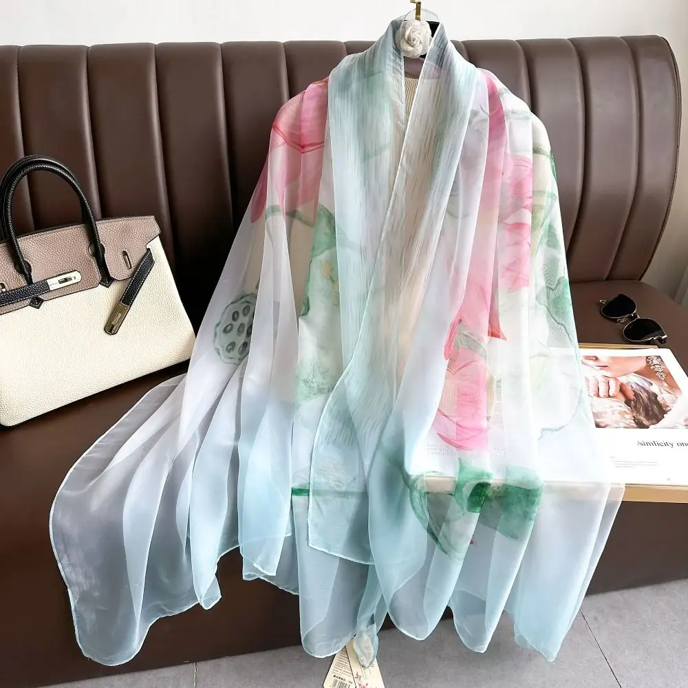 Fashion Korean Luxury Silk Scarf Elegant Printing Thin Silk Scarf Luxury Lace Women Hijab Shawls Lady
Fashion Korean Luxury Silk Scarf Elegant Printing Thin Silk Scarf Luxury Lace Women Hijab Shawls Lady