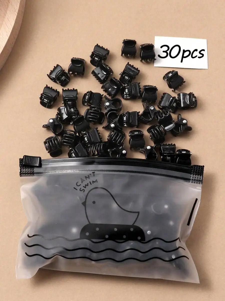 30Pcs Black Small Claw Hair Clips For Women Styling Accessories
30Pcs Black Small Claw Hair Clips For Women Styling Accessories