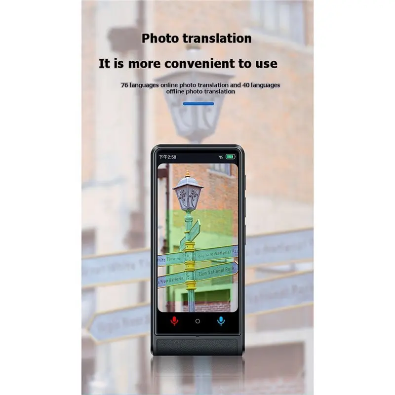 For Home Instant Translate Smart Voice Translator Device 138 Languages Real-Time For Travel Business Study Portable
For Home Instant Translate Smart Voice Translator Device 138 Languages Real-Time For Travel Business Study Portable
