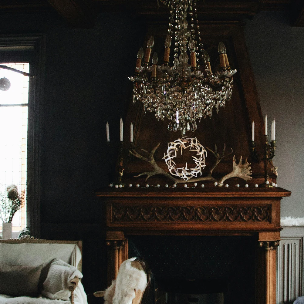 Simulation Xmas Antler Wreath Festive Christmas Wall Hanging Decor for Home Office Bedroom Door Garden Party Supplies
Simulation Xmas Antler Wreath Festive Christmas Wall Hanging Decor for Home Office Bedroom Door Garden Party Supplies