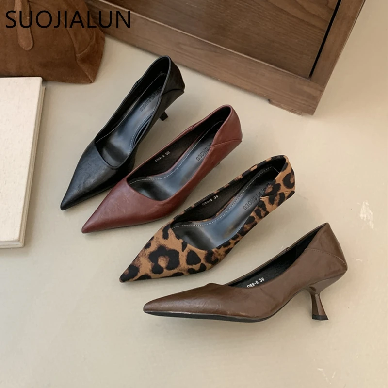 SUOJIALUN New Brand Women Pumps Shoes Fashion Pointed Toe Shallow Slip On Dress Single Shoes Ladies Thin High Heel Dress Pumps
SUOJIALUN New Brand Women Pumps Shoes Fashion Pointed Toe Shallow Slip On Dress Single Shoes Ladies Thin High Heel Dress Pumps