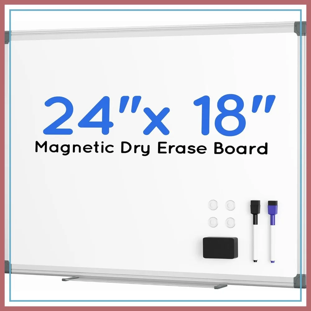 24x18 Magnetic Dry Erase Board, Silver Frame for Wall, Home Office School
24x18 Magnetic Dry Erase Board, Silver Frame for Wall, Home Office School