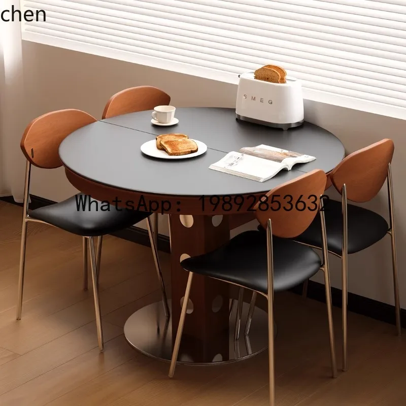 A1 Solid Wood Oval Rock Plate Telescopic Dining Table retro Small Apartment Folding Round Table
A1 Solid Wood Oval Rock Plate Telescopic Dining Table retro Small Apartment Folding Round Table