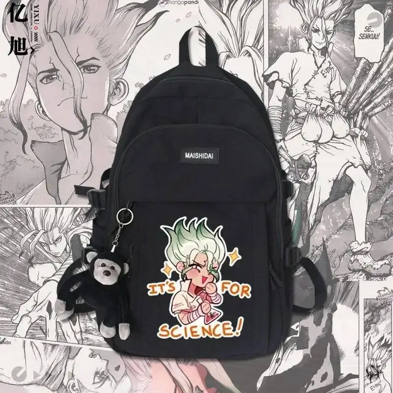 Anime Game Black White Red Green Dr. Stone Student Teens School Bags Backpacks
Anime Game Black White Red Green Dr. Stone Student Teens School Bags Backpacks