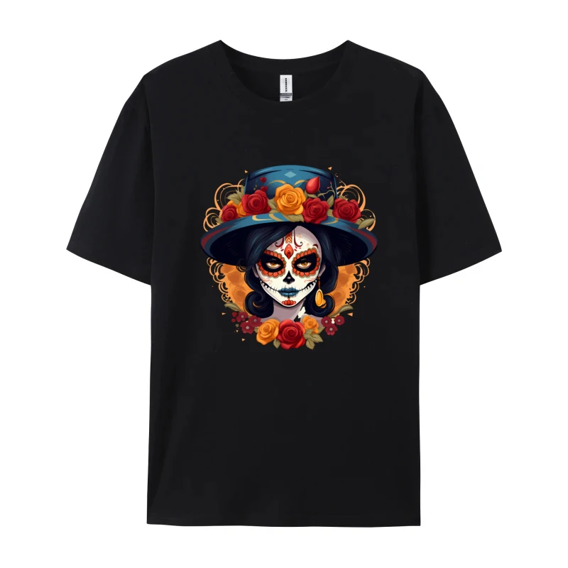 Woman Skull Face Colorful Painting T-shirts Top T-shirts For Male 100% Cotton Fabric Tops T Shirt Sweatshirts Cute Round Collar
Woman Skull Face Colorful Painting T-shirts Top T-shirts For Male 100% Cotton Fabric Tops T Shirt Sweatshirts Cute Round Collar