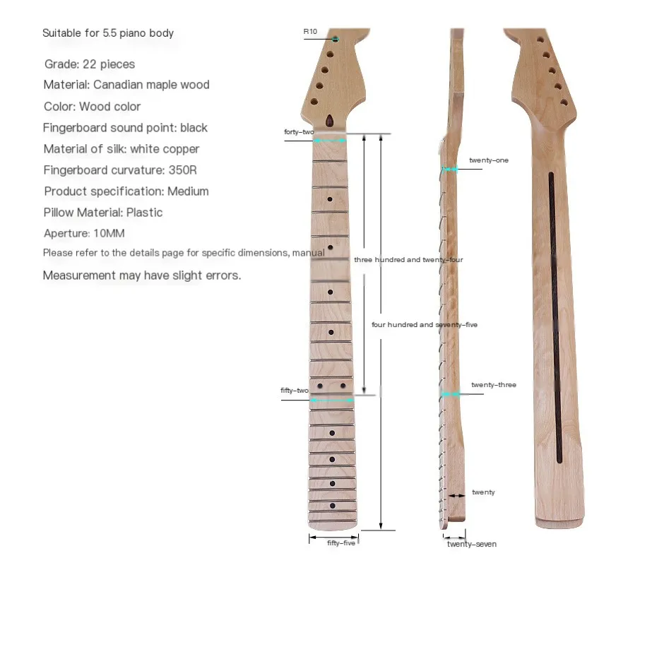 Electric Guitar Natural TL Neck Maple Neck Matte 6 Strings 22 Pin Handle Electric Guitar DIY Modified Instrument Accessories#131
Electric Guitar Natural TL Neck Maple Neck Matte 6 Strings 22 Pin Handle Electric Guitar DIY Modified Instrument Accessories#131