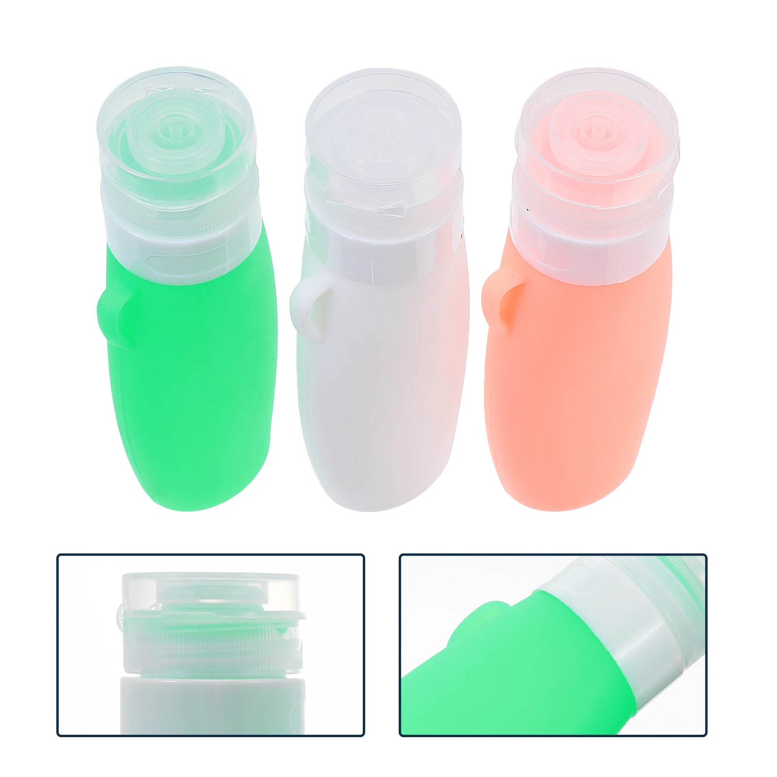 3pcs 90ml Travel Toiletries Bottles Shampoo Shower Gel Cream Lotion Dispenser Empty Silicone Container White Green
3pcs 90ml Travel Toiletries Bottles Shampoo Shower Gel Cream Lotion Dispenser Empty Silicone Container White Green