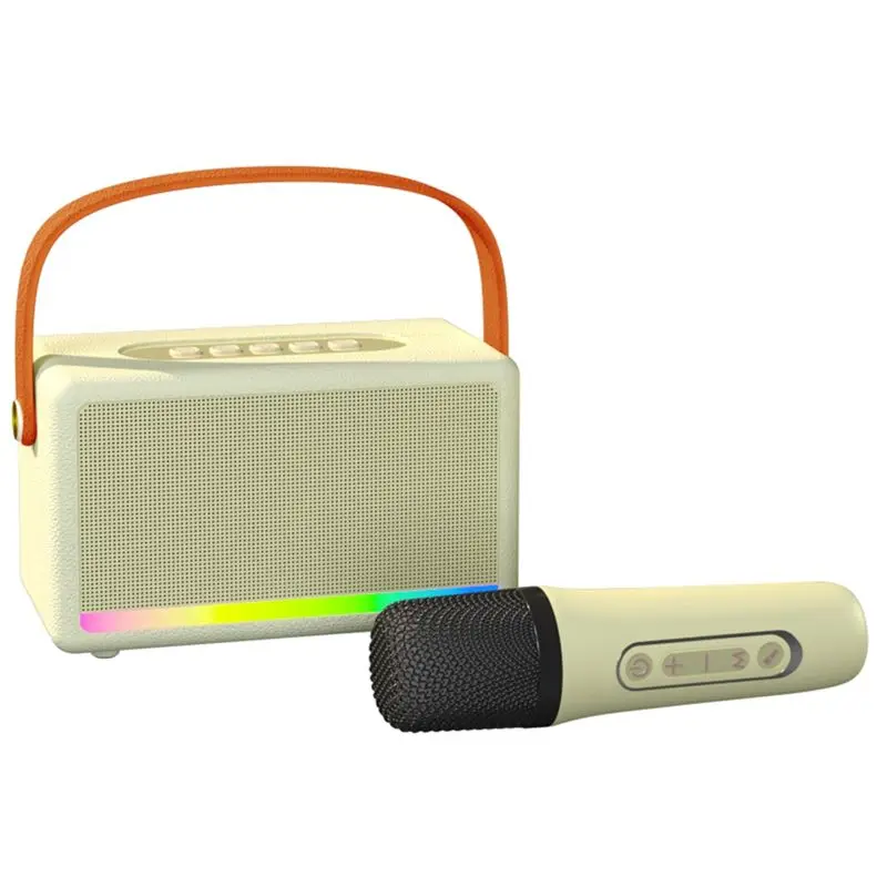 ABSK-Karaoke Machine For Kids Adults Mini Portable Bluetooth Karaoke Speaker With Wireless Microphone LED Light For Banquet
ABSK-Karaoke Machine For Kids Adults Mini Portable Bluetooth Karaoke Speaker With Wireless Microphone LED Light For Banquet