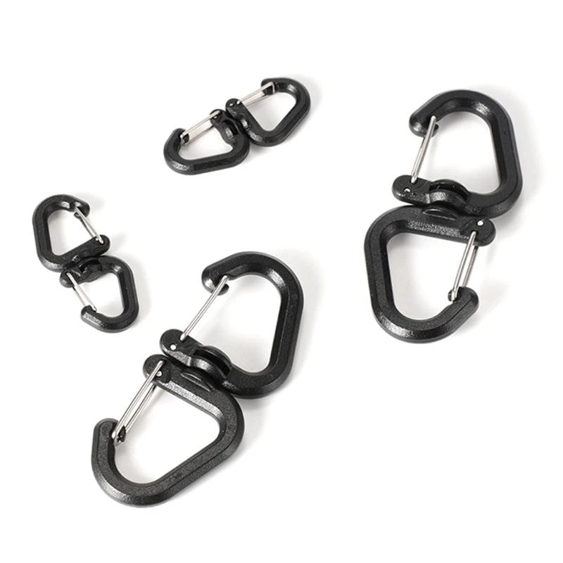 31KC Portable S Chain Hook 360 Rotating Double Carabiner Outdoor Swivels Clip
31KC Portable S Chain Hook 360 Rotating Double Carabiner Outdoor Swivels Clip