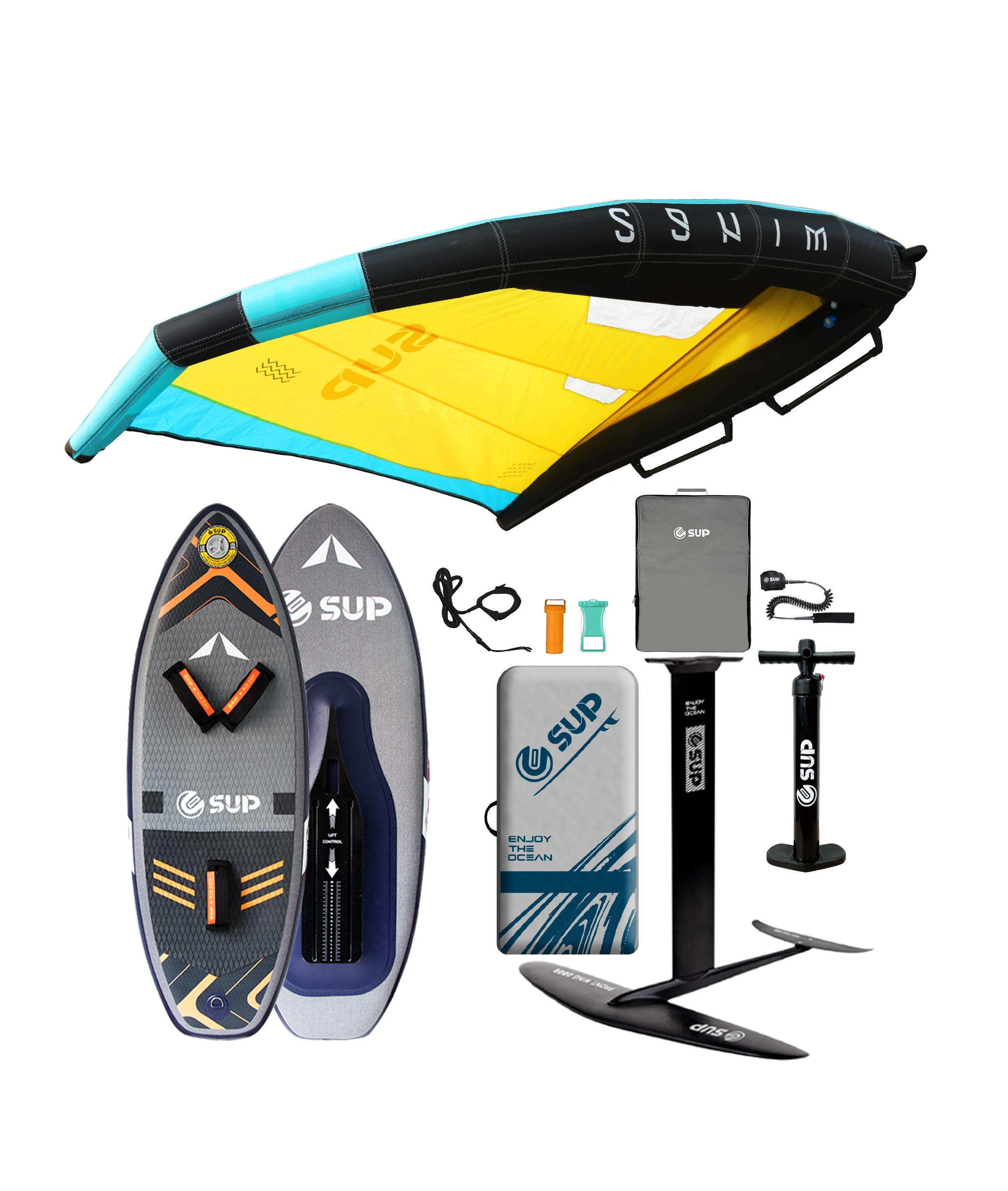 Stand-Up Paddle Board With Hydrofoil Wing Inflatable Kite Surfing Water Sport Equipment
Stand-Up Paddle Board With Hydrofoil Wing Inflatable Kite Surfing Water Sport Equipment