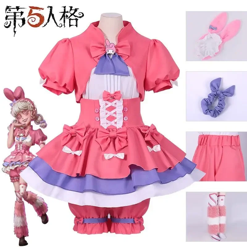 Fifth Personality Cheerleader Cosplay Costume Wig Uniform Pink Lolite Dress Women Halloween Sanrio linkage game cosplay clothing
Fifth Personality Cheerleader Cosplay Costume Wig Uniform Pink Lolite Dress Women Halloween Sanrio linkage game cosplay clothing
