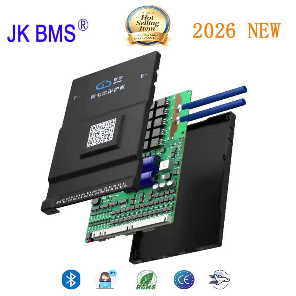 Jikong Smart BMS B2A24S20P Active Balance 24V 36V 48V 52V 200A 150A Bluetooth RS485 With Switch For E-bike 18650 LiFePO4 Battery
Jikong Smart BMS B2A24S20P Active Balance 24V 36V 48V 52V 200A 150A Bluetooth RS485 With Switch For E-bike 18650 LiFePO4 Battery