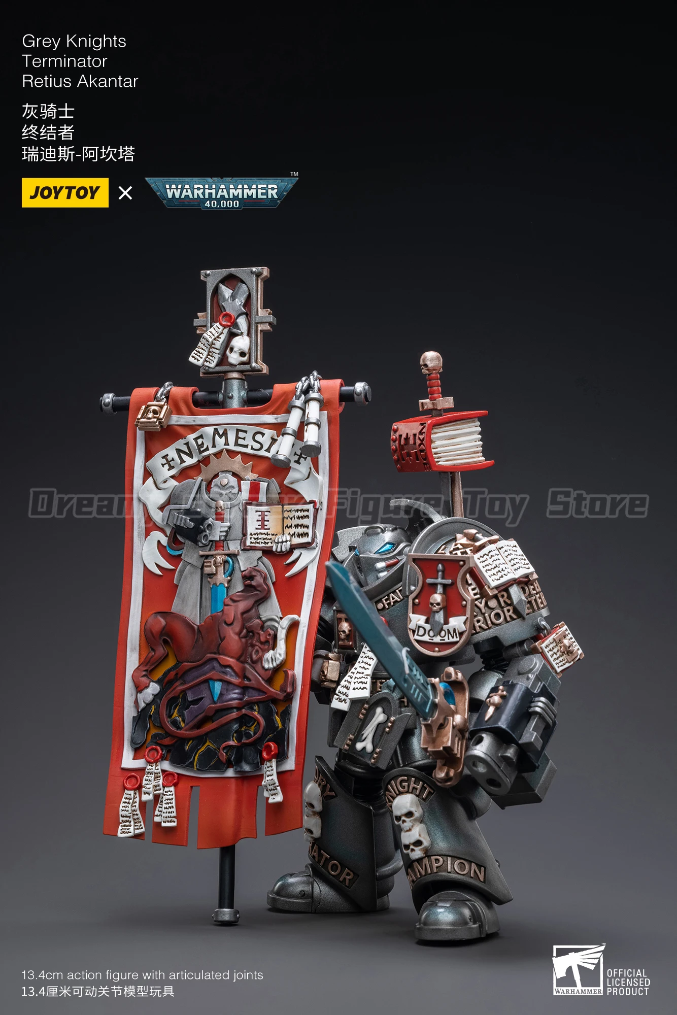 【Pre-sale】H13.4cm JOYTOY Warhammer 40K Gray Knights Terminator Retius Akantar PVC 1/18 Anime Figure
【Pre-sale】H13.4cm JOYTOY Warhammer 40K Gray Knights Terminator Retius Akantar PVC 1/18 Anime Figure