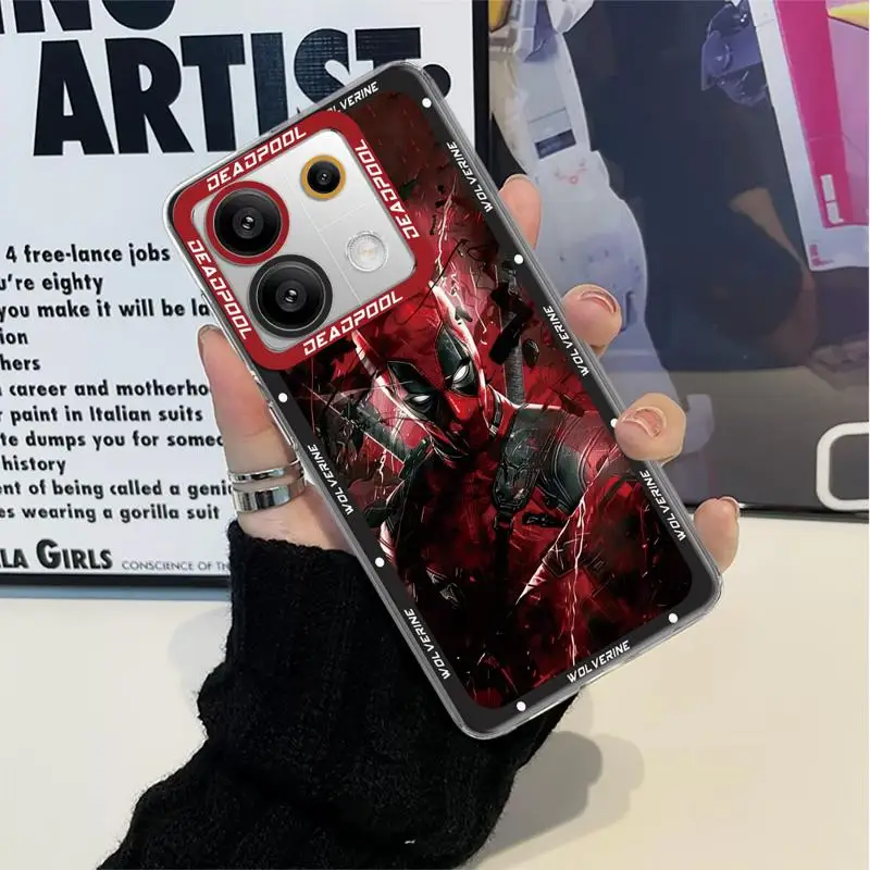 Marvel New Movie Deadpool 3 phone case for Xiaomi Redmi Note 13 12S 11 Pro 13C 4G X3 NFC 11S 10 12pro plus 9s Clear funda cover
Marvel New Movie Deadpool 3 phone case for Xiaomi Redmi Note 13 12S 11 Pro 13C 4G X3 NFC 11S 10 12pro plus 9s Clear funda cover