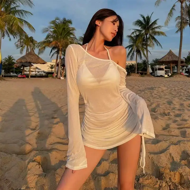 Женский сексуальный белый комплект бикини с длинным рукавом, скрывающий живот, для коррекции фигуры, для горячих источников, раздельный дизайн, спортивный фитнес-купальник
Женский сексуальный белый комплект бикини с длинным рукавом, скрывающий живот, для коррекции фигуры, для горячих источников, раздельный дизайн, спортивный фитнес-купальник