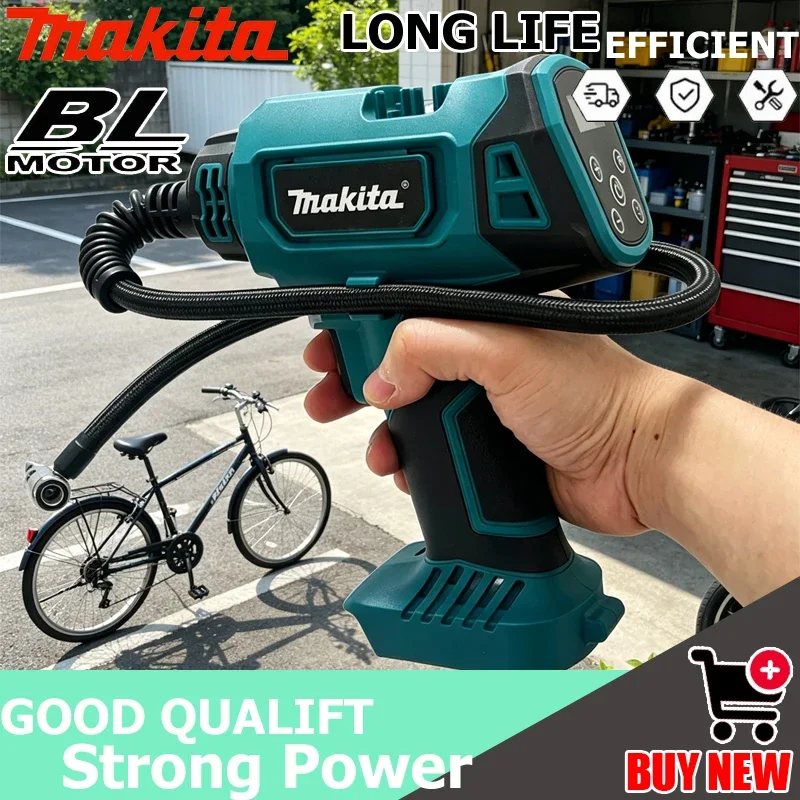 Беспроводной портативный электрический воздушный насос Makita 12В, перезаряжаемый ручной компрессор для автомобилей, совместимый с инструментами на 18В
Беспроводной портативный электрический воздушный насос Makita 12В, перезаряжаемый ручной компрессор для автомобилей, совместимый с инструментами на 18В