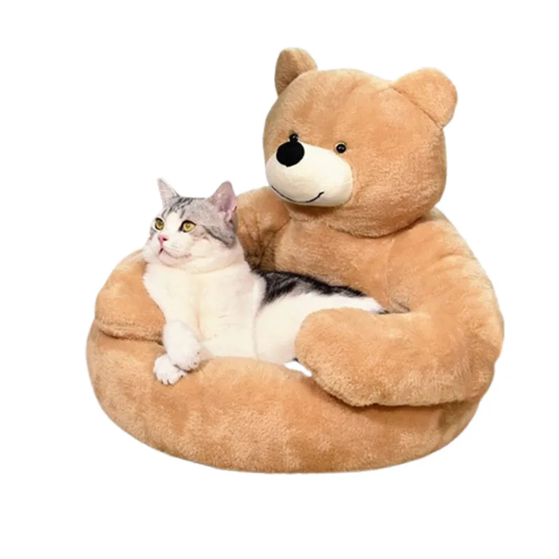 Cute Bear Hug Design Cat Bed Semi-Closed Bed Soft Movable Washable Warm Bed for Cat Dog
Cute Bear Hug Design Cat Bed Semi-Closed Bed Soft Movable Washable Warm Bed for Cat Dog