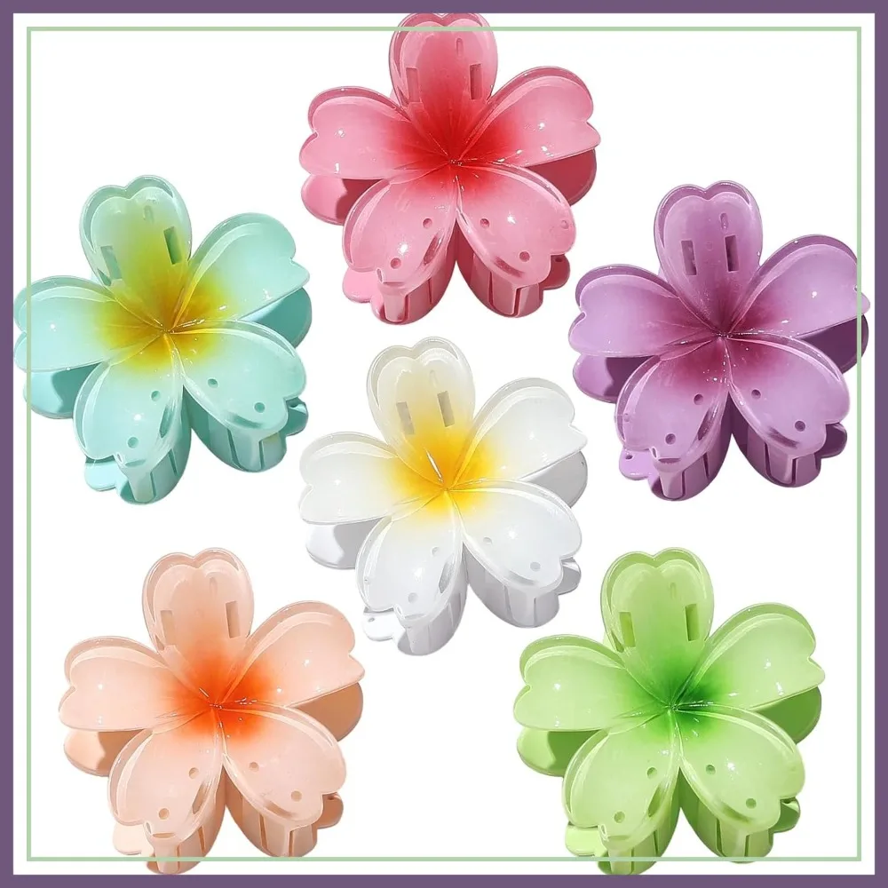6 Pcs Flower Hair Claw Clips for Women, Strong Hold Non-Slip, Medium Size for Thick Thin Curly Hair, Beach Hair Accessories
6 Pcs Flower Hair Claw Clips for Women, Strong Hold Non-Slip, Medium Size for Thick Thin Curly Hair, Beach Hair Accessories